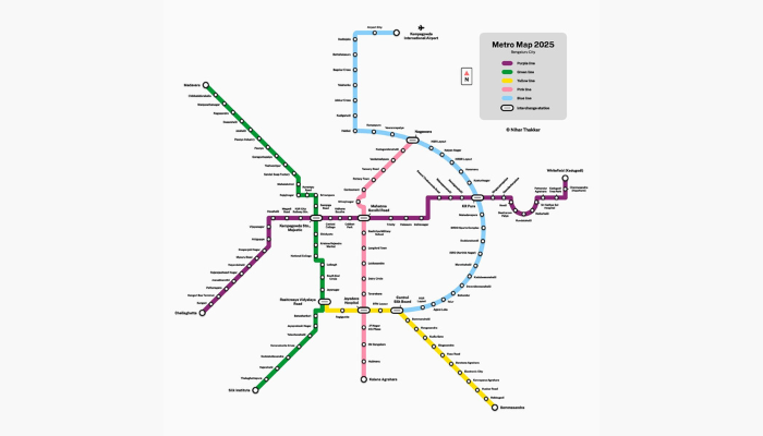 Metro Map of Bangalore